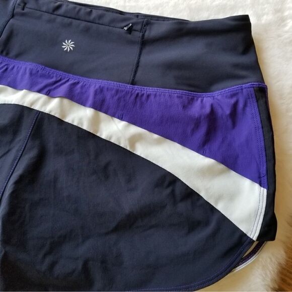 Athleta Running Free Colorblock 3.5" Shorts XL - Picture 4 of 7